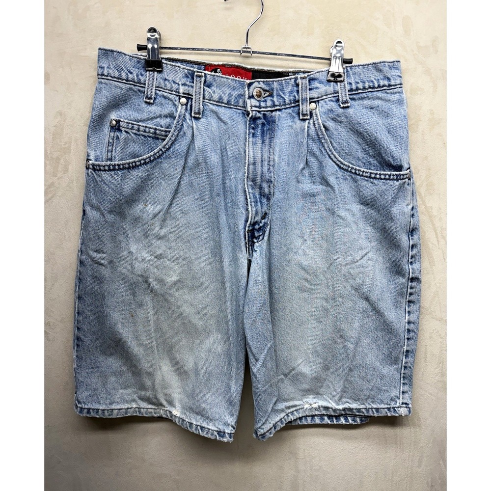 Vintage Levi's SilverTab Shorts Mens 34 Jean Jorts Light Wash Denim Loose 11"